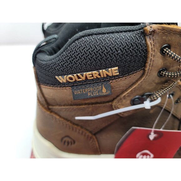 Mens Boots Wolverine Shiftplus Mid LX W201156 10.5M Brown Alloy Toe NEW - Picture 4 of 11